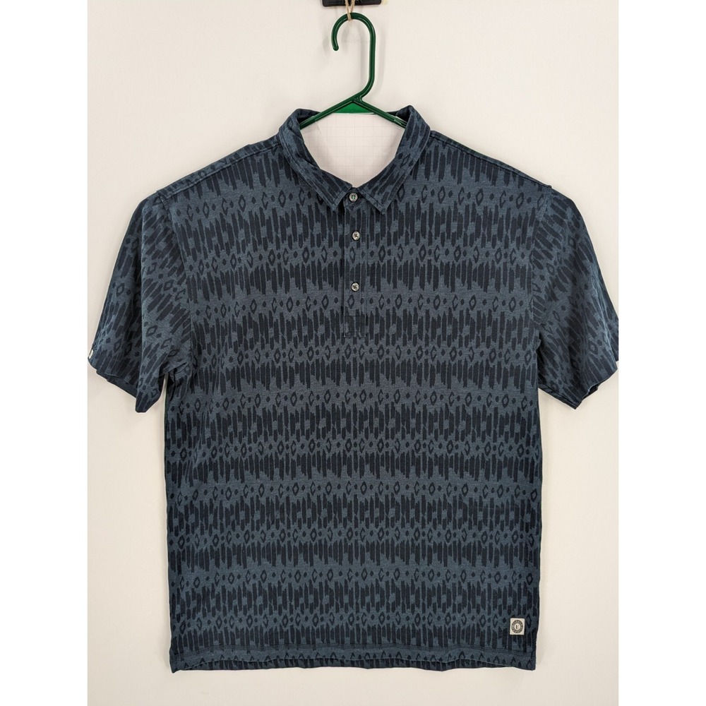 Men's Linksoul Tempus Fugit Dark Blue Short Sleeve Golf Polo Shirt, Size XL
